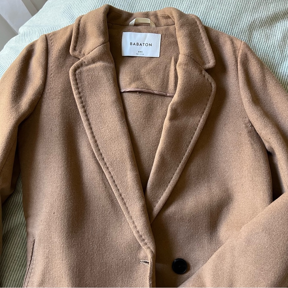 Aritzia Babaton Stedman Wool Coat in Saville / Camel